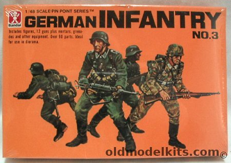 Bandai 1/48 German Infantry No3, 8255 plastic model kit